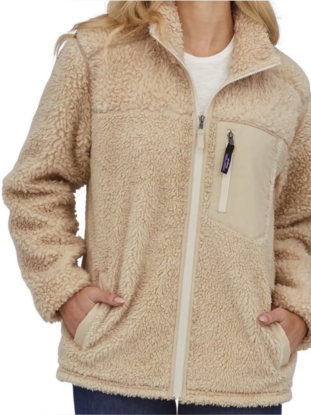 Patagonia Retro-X Fleece Jacket Fleece Jacket in Beige Sz small